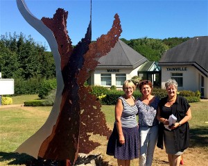 avec Mme Del Sole mair de Yainville et son adjointe à la culture.